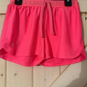 Under Armour Youth Girls Pink Shorts Size Youth Medium